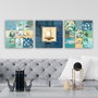 Wallity DRPRC9011 Conjunto de 3 Pinturas Decorativas en Lienzo Multicolor